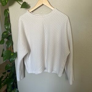 A New Day Quilted Cream Shirt